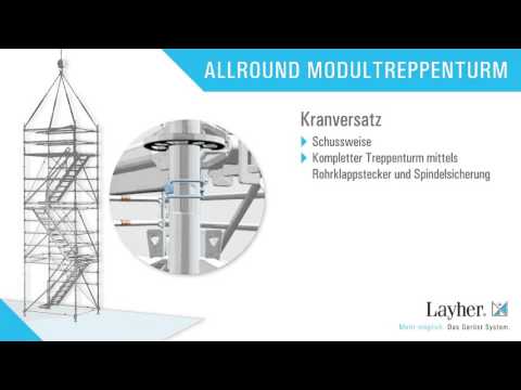 Layher Allround Modultreppenturm - Sicher und schnell