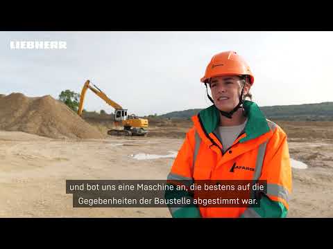 Liebherr - Die Entscheidung von Lafarge für einen Elektrobagger
