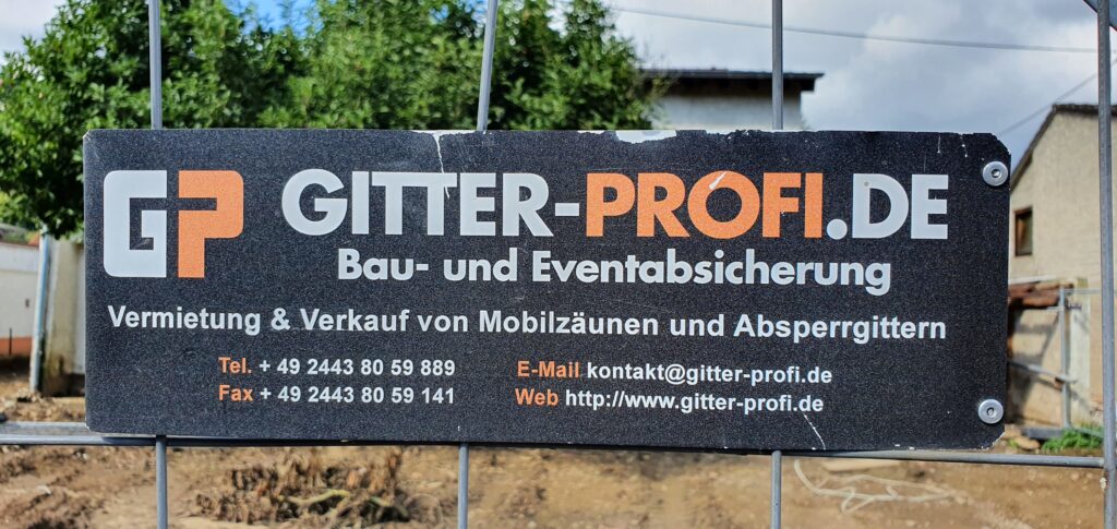 Bau- und Eventabsicherung durch Firma Gitter Profi aus Mechernich