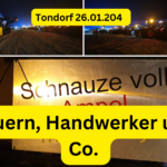 Protest Tondorf 26.01.2024 mit Markus Wipperfürth